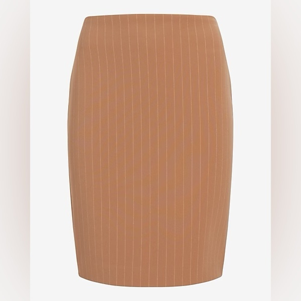 NWOT Express Editor High Waisted Pinstripe Pencil Skirt - Picture 4 of 9